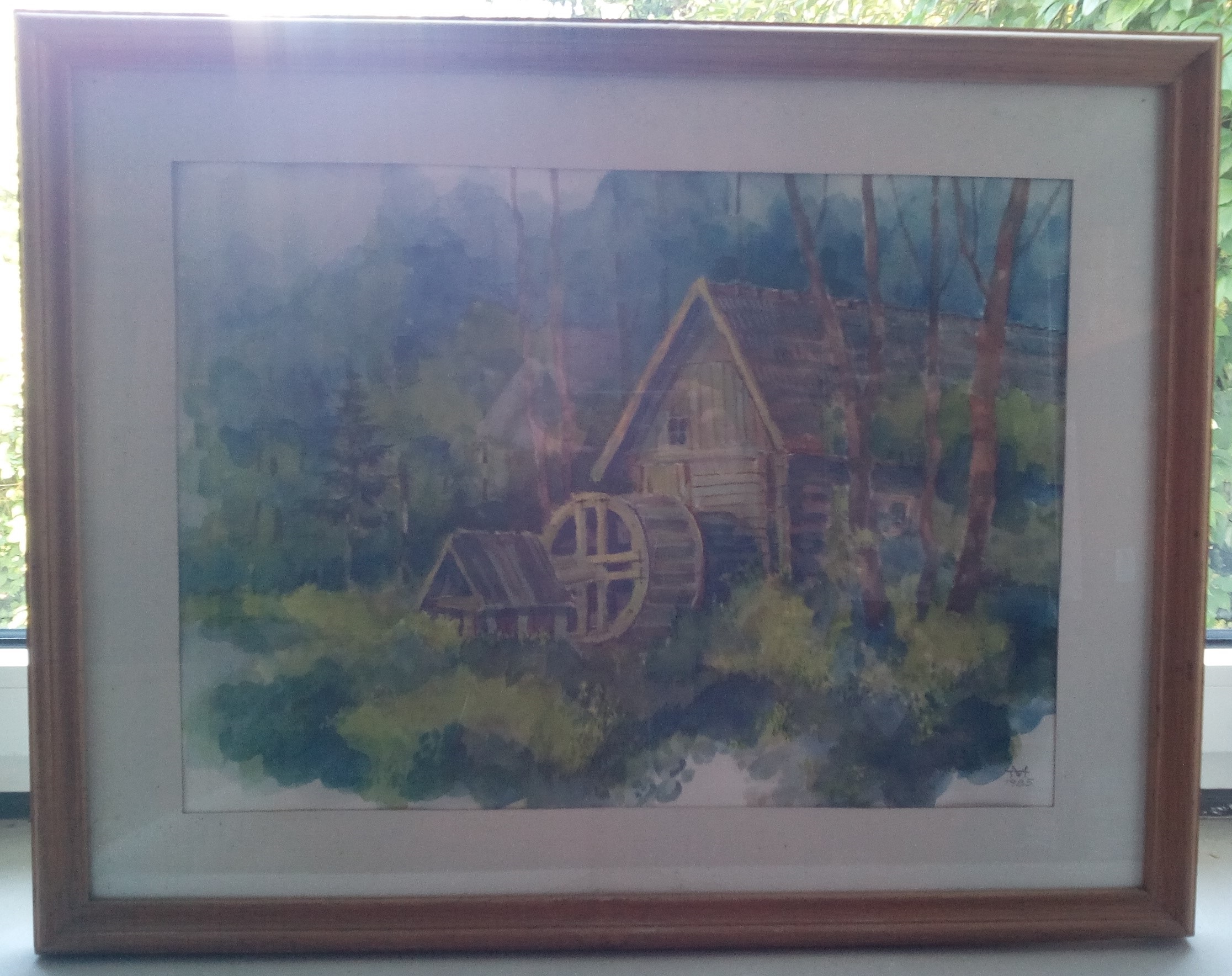 Gemälde "Mühle im Walde"